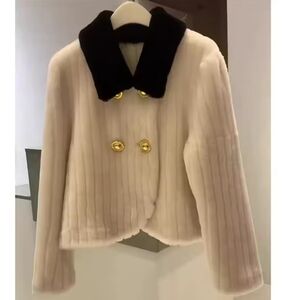 Elegant White and Black Women's Jacket